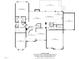 Floorplan showcasing the kitchen, dining room, living room, and primary bedroom at 7517 Summer Pines Way, Wake Forest, NC 27587