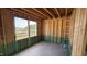 Framed bedroom with a view of the construction site at 91 Gobbler Dr, Smithfield, NC 27577