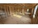 Spacious, unfinished living area with exposed framing, offering a glimpse of its potential and design at 91 Gobbler Dr, Smithfield, NC 27577