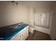 Bathroom featuring a sink, toilet, and shower-tub combination at 10 Silver Ct, Smithfield, NC 27577