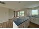 Modern kitchen with white cabinets, stainless steel appliances and center island at 10 Silver Ct, Smithfield, NC 27577