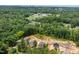 A lush green landscape featuring trees and houses with a skyline of a city in the distance at 1005 Forrestal Pl, Durham, NC 27707
