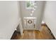 High-ceiling foyer with hardwood floors, and a decorative front door at 107 Oxford Creek Rd, Cary, NC 27519