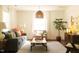 Bright living room with hardwood floors, natural light, and stylish furnishings at 112 E Edgewood Dr, Durham, NC 27704