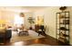 Spacious living room with hardwood floors, modern decor, and ample natural light at 112 E Edgewood Dr, Durham, NC 27704