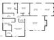 Detailed floor plan showcasing the layout and dimensions of the entire home at 112 Edmondson Dr, Willow Springs, NC 27592