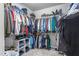 Well-organized walk-in closet with custom shelving and hanging space at 122 Tall Timber Dr, Gibsonville, NC 27249