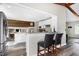 Stylish kitchen bar area offers seating and views into the modern kitchen space at 1321 Bloomingdale Dr, Cary, NC 27511