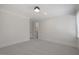 Spacious bedroom with neutral carpet and large windows, offering plenty of natural light at 1400 Hedgelawn, Raleigh, NC 27615