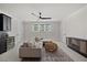Cozy living room with modern wet bar, comfortable sectional, and elegant decor at 1400 Hedgelawn, Raleigh, NC 27615
