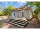 An exterior shot of a house with a pergola covered patio at 1402 W Lakewood Ave, Durham, NC 27707