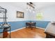 Dining room featuring hardwood floors and a view of the outdoors through the window at 149 Baldwin Dr, Durham, NC 27712