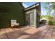 Spacious backyard deck with sunroom at 1820 Collier Rd, Durham, NC 27707