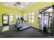Community fitness center featuring treadmills and weight machines for a convenient workout at 199 Telluride Trl, Garner, NC 27529