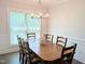 Charming dining area with natural light, hardwood floors, and elegant trim at 2472 Patriot Bluffs Dr, Fuquay Varina, NC 27526