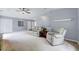 Bonus room boasts neutral carpet, recessed lights, and comfortable seating at 2639 Oleander Dr, Durham, NC 27703