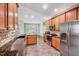 Well-equipped kitchen with granite countertops, stainless steel appliances, and ample cabinetry at 2639 Oleander Dr, Durham, NC 27703