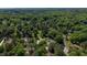 Aerial view of a neighborhood with lush trees, showcasing the community's green landscape and residential homes at 2715 Freemont Rd, Durham, NC 27705