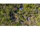 Aerial view featuring a house and a pond surrounded by vibrant trees, offering a picturesque and tranquil setting at 2925 Ericka Dr, Hillsborough, NC 27278