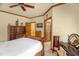 Bedroom featuring natural light, furnishings, and a full closet at 2925 Ericka Dr, Hillsborough, NC 27278