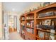 The office features built in shelves for books and photos at 2925 Ericka Dr, Hillsborough, NC 27278