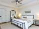 Bright bedroom with a large window overlooking the backyard at 3332 Langston Cir, Apex, NC 27539
