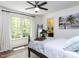 Bedroom with natural light and ensuite bathroom at 3332 Langston Cir, Apex, NC 27539