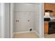 Walk-in pantry next to kitchen is ready for shelving at 4000 Volkswalk Pl, Raleigh, NC 27610