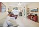 Inviting living room with sofa, recliner, and entertainment center for relaxation and enjoyment at 5026 Celtic Ct, Raleigh, NC 27612