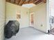 Covered back patio featuring a grill and doorway into the home at 5026 Celtic Ct, Raleigh, NC 27612
