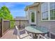 Exterior deck with seating area, great for outdoor entertaining and relaxing at 503 Bellefont Ct, Knightdale, NC 27545
