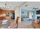 Open-concept living space connects the dining area, kitchen, and living room for easy entertaining at 503 Bellefont Ct, Knightdale, NC 27545