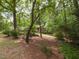 Well-maintained front yard with lush greenery and mature trees provides curb appeal and a welcoming entrance at 508 Colony Woods Dr, Chapel Hill, NC 27517