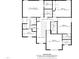 Second floor plan of the home at 509 National Dr, Clayton, NC 27520