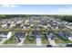 Aerial view of a residential neighborhood with well-maintained homes and green lawns at 509 National Dr, Clayton, NC 27520