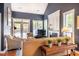 Comfortable living room has vaulted ceilings and ample natural light at 5515 S Roxboro St # 23, Durham, NC 27713
