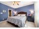Cozy bedroom featuring soft lighting, bedside tables, and a relaxing atmosphere at 5515 S Roxboro St # 23, Durham, NC 27713