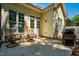 This property includes a charming patio with comfortable seating and a grill, ideal for relaxing outdoors at 5515 S Roxboro St # 23, Durham, NC 27713