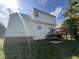 Exterior shot of the back of the house highlighting the back deck at 620 Hanska Way, Raleigh, NC 27610