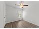 Bedroom with a window and ceiling fan providing natural light and air at 620 Hanska Way, Raleigh, NC 27610