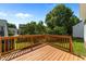 Picture of the wooden deck at 620 Hanska Way, Raleigh, NC 27610