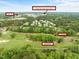 Community aerial view showcasing proximity to shopping, Trader Joe's, and a golf course at 703 Kirkeenan Cir, Morrisville, NC 27560