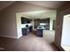 A modern kitchen with an island, navy cabinets, stainless steel appliances and lots of counter space at 72 Ruskin Dr, Smithfield, NC 27577