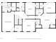 Detailed floor plan showcasing the layout of the second level, including bedrooms, baths and sitting room at 7321 Clarincarde Ct, Wake Forest, NC 27587
