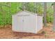 Storage shed in backyard. Excellent for storage of lawn equipment or outdoor furniture at 7321 Clarincarde Ct, Wake Forest, NC 27587