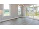 Dining area boasting natural light and sliding door to outdoor deck at 743 W Holly Springs Rd, Holly Springs, NC 27540