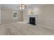 Carpeted Living room featuring a gas fireplace at 928 Broadhaven Dr, Raleigh, NC 27603