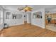 The airy living room is adorned with elegant archways that seamlessly connect to other areas of the home at 1198 Shining Water Ln, Creedmoor, NC 27522