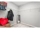 Walk-in closet with ample shelving and space for storage at 1307 Torrey Pines Ct, Mebane, NC 27302