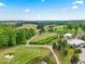 Expansive golf course view with lush green fairways, mature trees, and scenic water features under a blue sky at 1308 Green Oaks Pkwy, Holly Springs, NC 27540